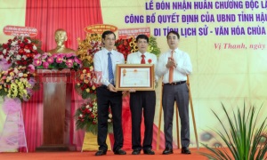 Hậu Giang: Thành phố Vị Thanh đón nhận Huân chương Độc lập hạng Ba; Chùa Phổ Minh được công nhận Di tích lịch sử - văn hóa cấp tỉnh